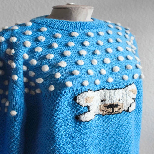 Embroidered wool sweater