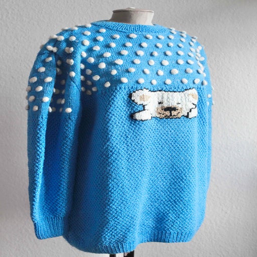 Embroidered wool sweater