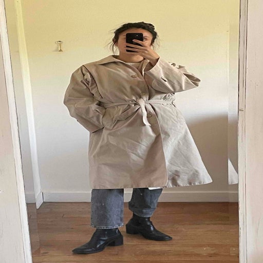 Cotton trench coat