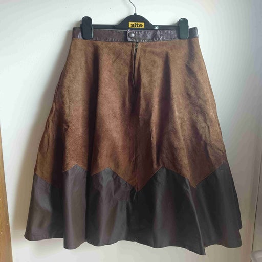 Suede skirt