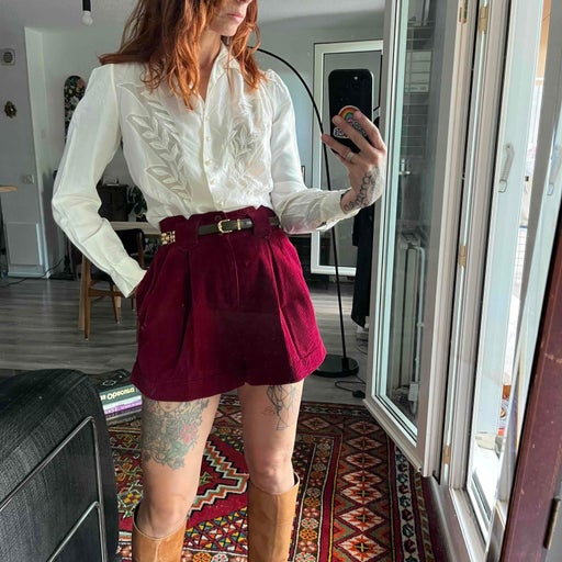 Short en velours