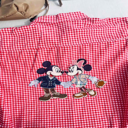 Chemise vichy brodée