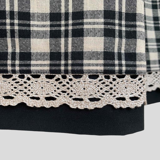 Cotton and linen skirt