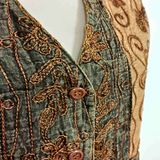 Sleeveless cotton vest