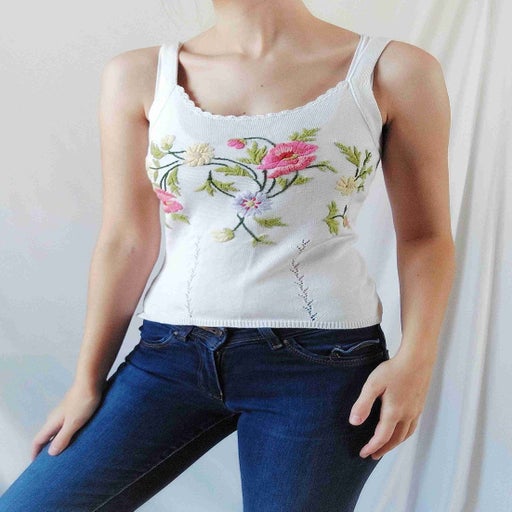 Embroidered camisole