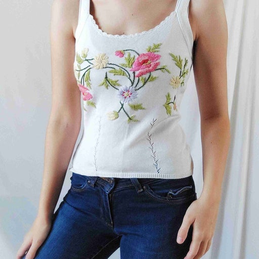 Embroidered camisole