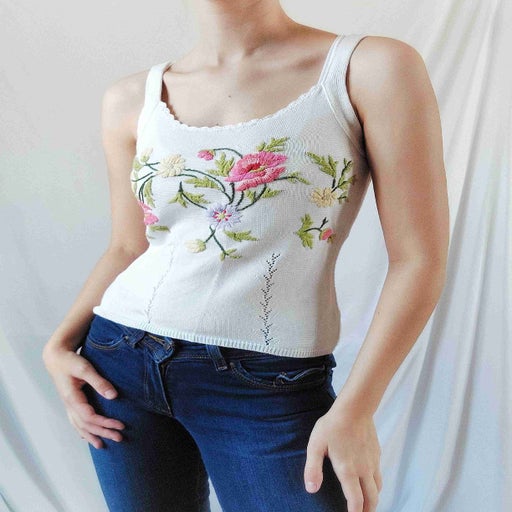 Embroidered camisole