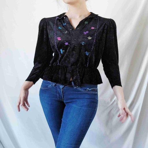 Velvet blouse