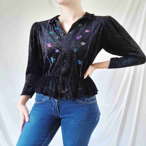 Velvet blouse