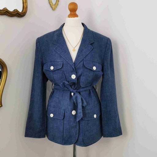 Linen safari jacket