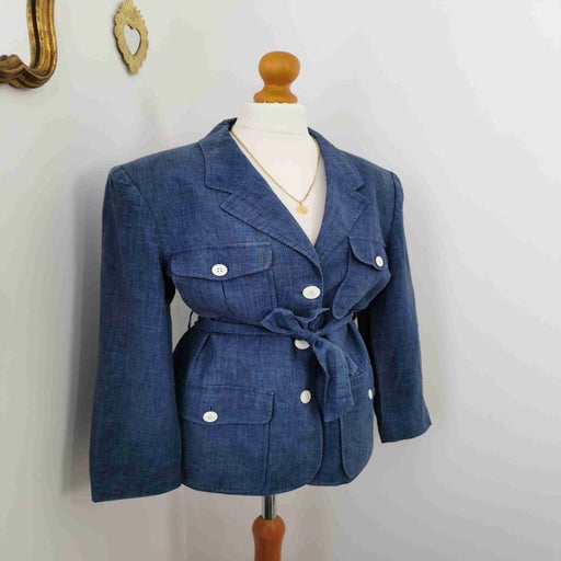 Linen safari jacket