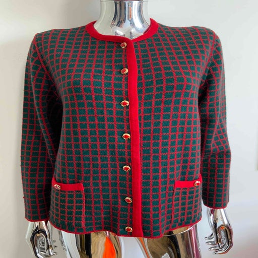 Checked cardigan