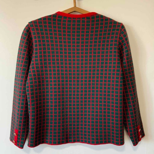 Checked cardigan