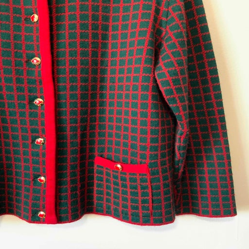 Checked cardigan