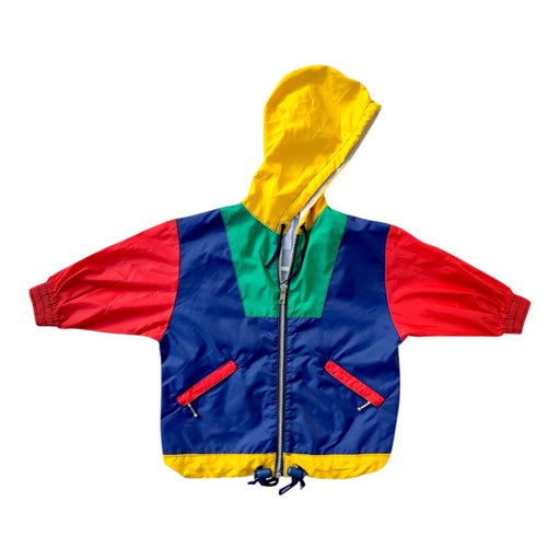 Imperméable color block