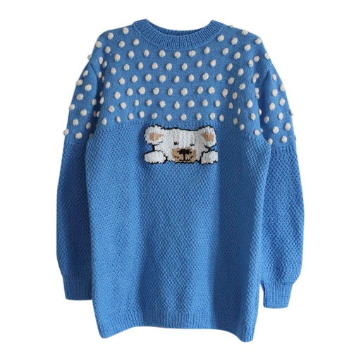 Embroidered wool sweater