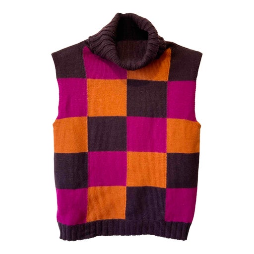 Checked sweater