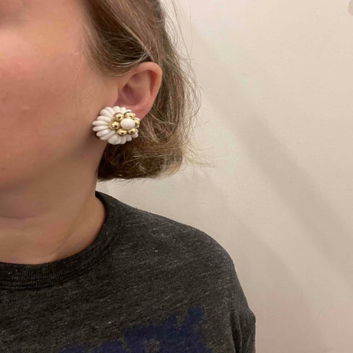 Clip earrings