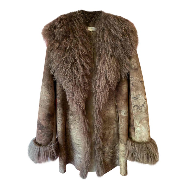 Manteau femme 2025 cuir et fourrure