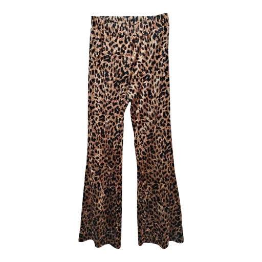 Leopard flare leggings