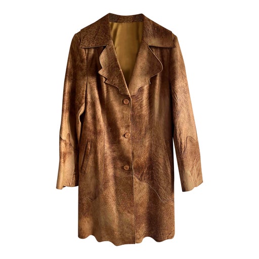 Leather coat