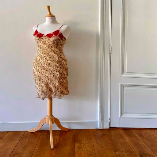 Leopard slip dress