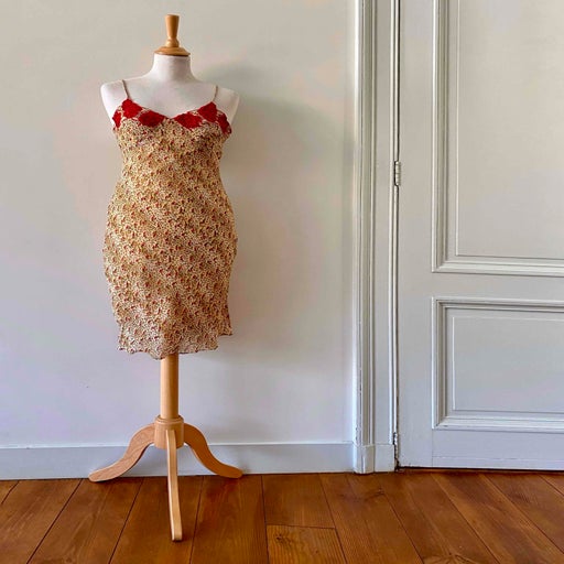 Leopard slip dress