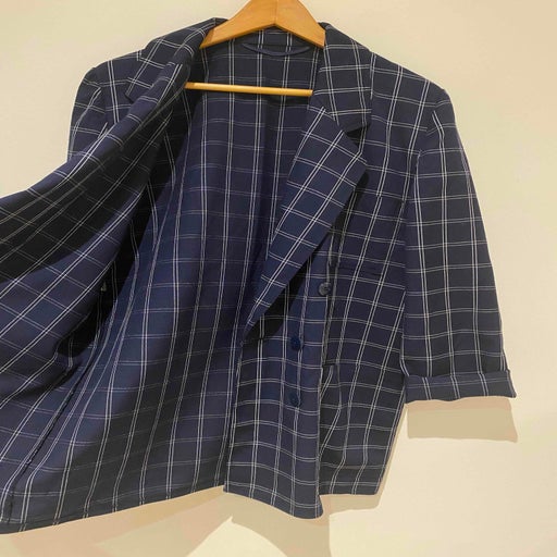 Checked blazer