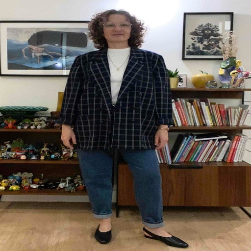 Checked blazer