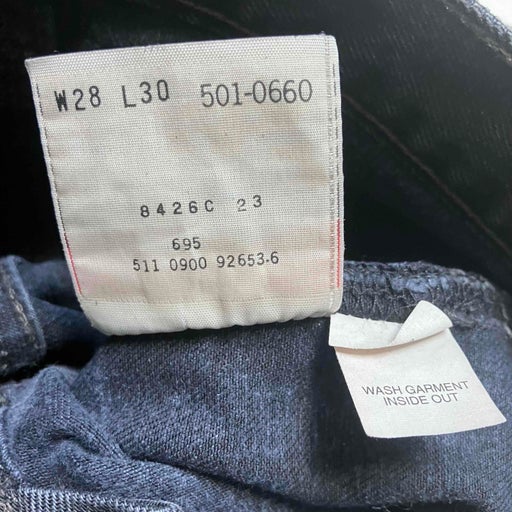 Jean Levi’s 501 W28L30