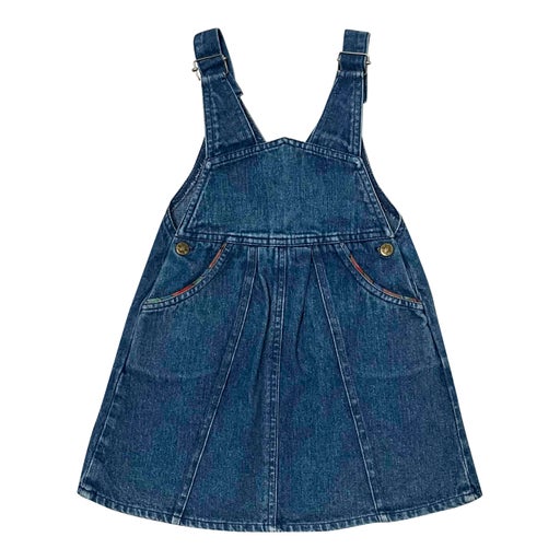 Denim overall dress