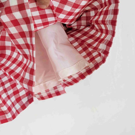 Gingham mini skirt