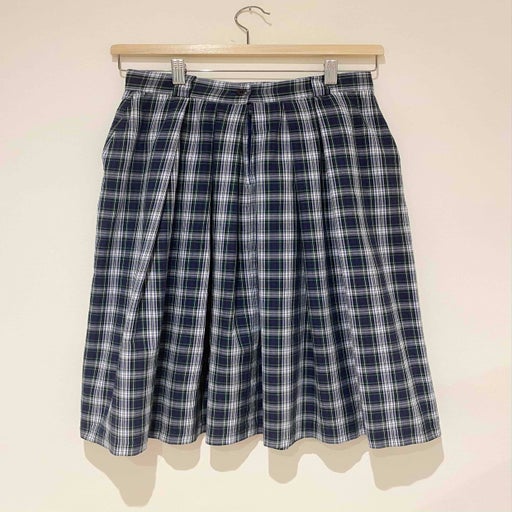 Tartan midi skirt