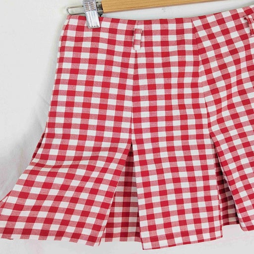 Gingham mini skirt