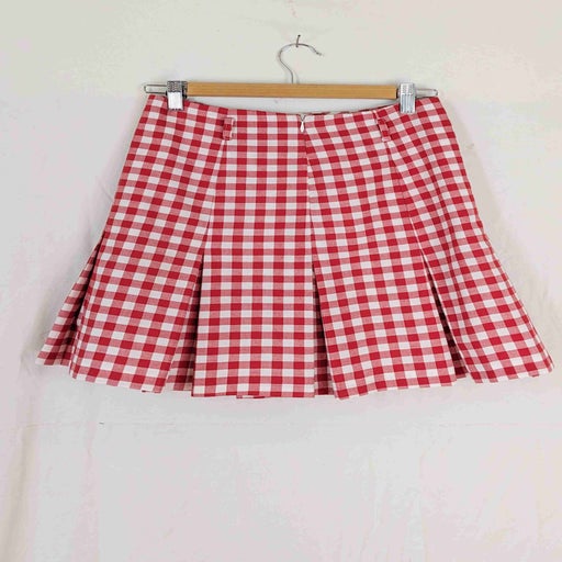 Gingham mini skirt