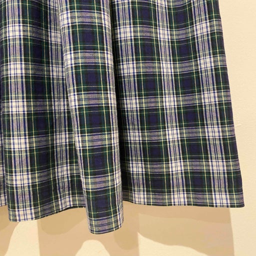 Tartan midi skirt
