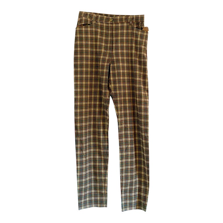 Checked pants