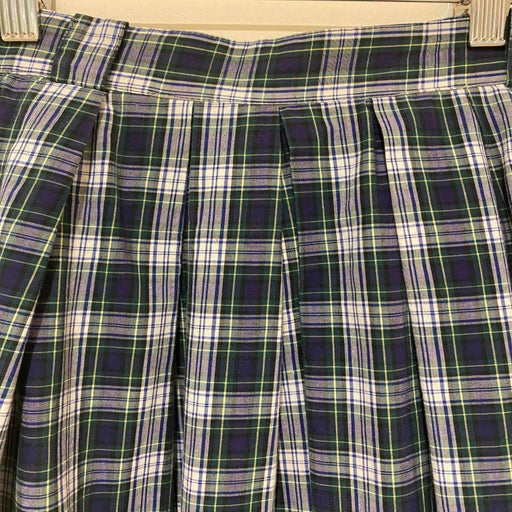 Tartan midi skirt