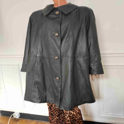 Parka en cuir 