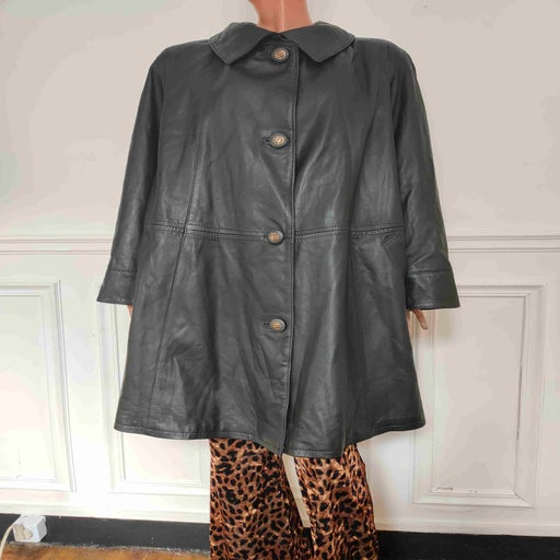 Parka en cuir 