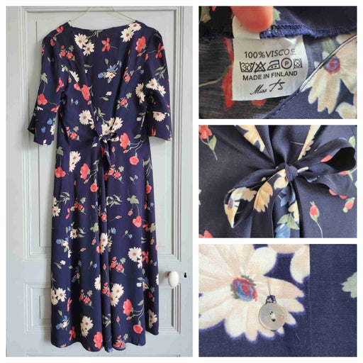 Buttoned floral dress