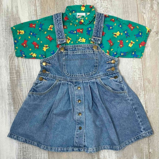 Robe salopette en jean