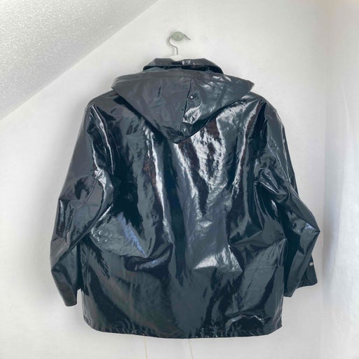 Black raincoat