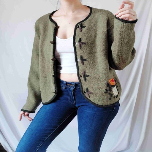 Embroidered cardigan