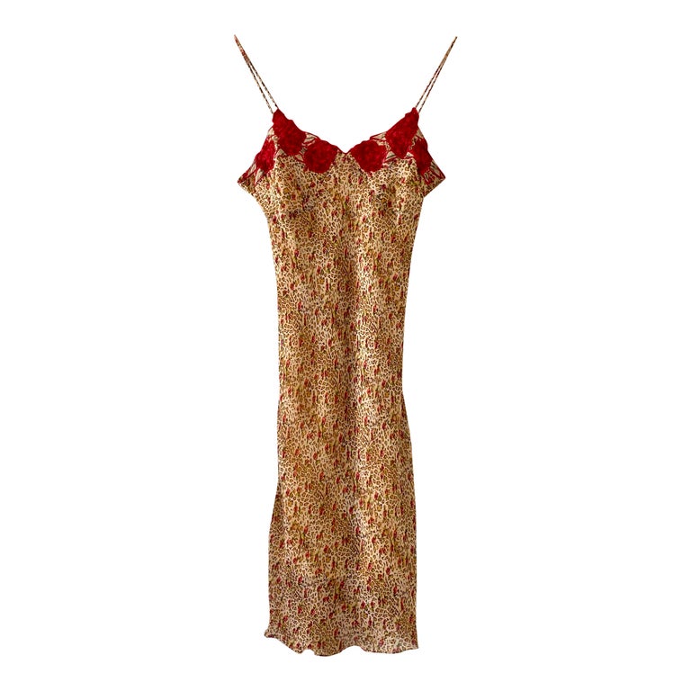 Leopard slip dress