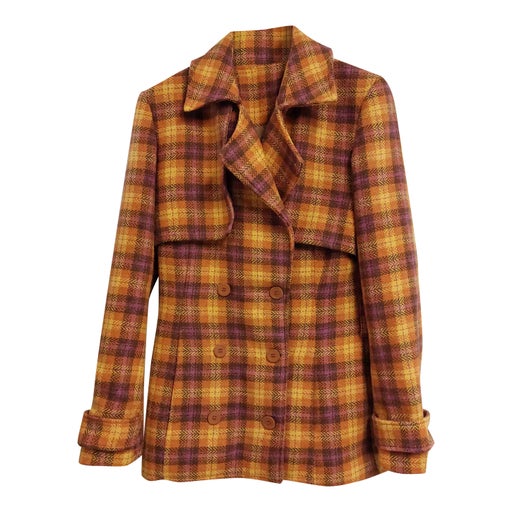 Manteau à carreaux