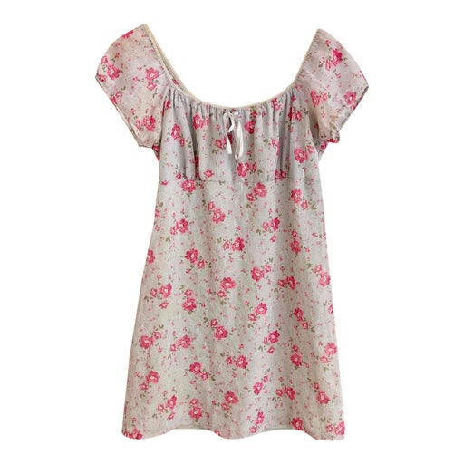 Robe mini à fleurs