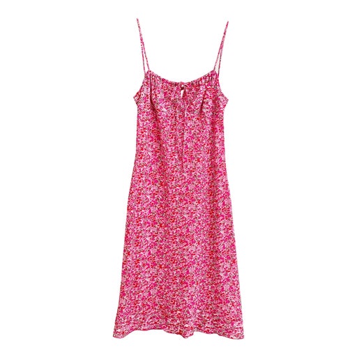 Robe midi à fleurs