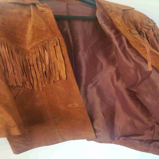 Fringed suede jacket
