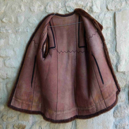 Golden sheepskin vest